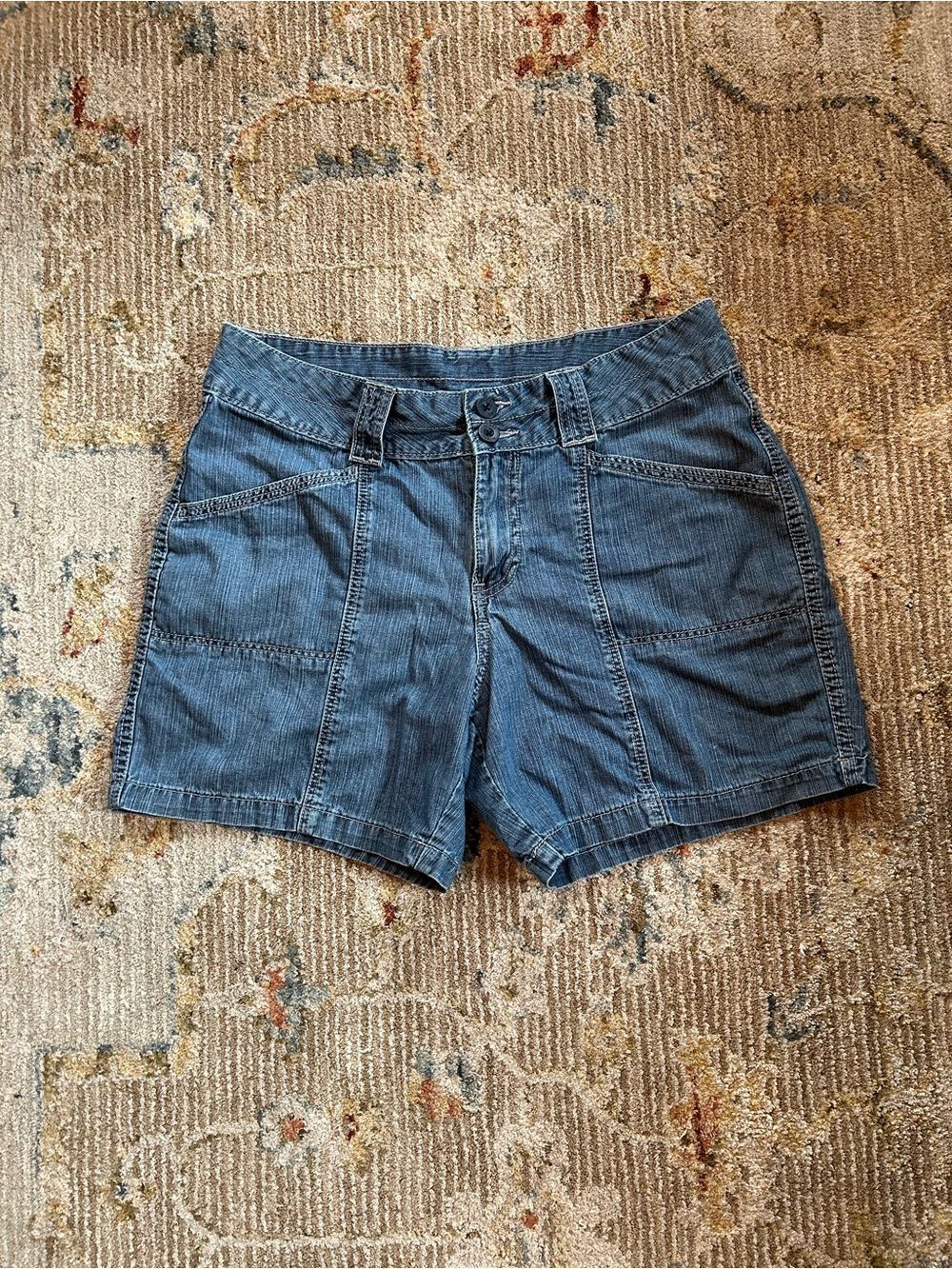 Riders by Lee Mid-Blue Denim Shorts